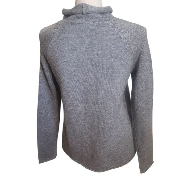 PARKE Wool Cashmere Blend Rollneck Sweater in gray XS - Picture 2 of 4